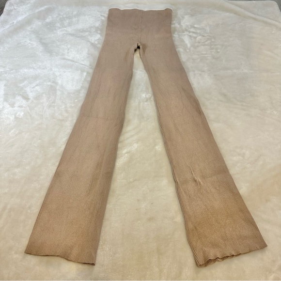 JLuxLabel Tan Ribbed High Waist Yoga Comfy Pants Size Medium - Picture 7 of 15